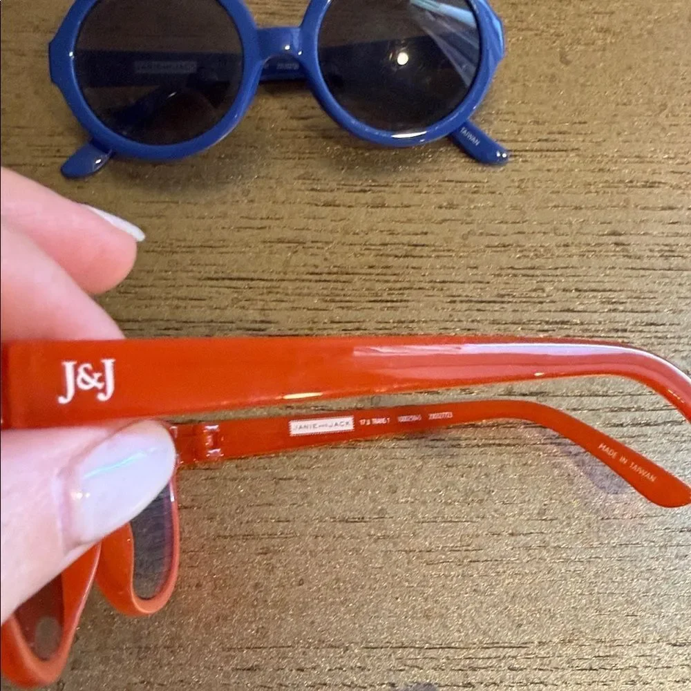 Janie and Jack Blue, Red, and Clear Kids Sunglasses  choose the color  🤓